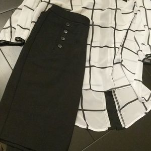 Black Limited Pencil Skirt